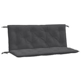 Vidaxl Garden Bench Puter 2 PC -er 120x50x7 cm stoff Mixed Anthracite Color