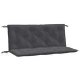 Vidaxx coussins de banc de jardin 2 pcs 120x50x7 cm tissu mélangé anthracite