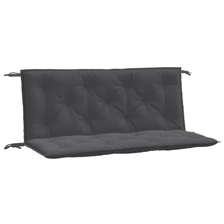 Vidaxx coussins de banc de jardin 2 pcs 120x50x7 cm tissu mélangé anthracite
