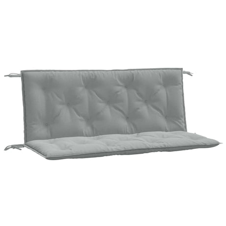 Vidaxx coussins de banc de jardin 2 pcs 120x50x7 cm tissu mélangé gris clair