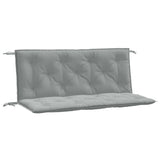 Vidaxl Garden Banc Cushions 2 PCS 120x50x7 cm Tissu gris clair mixte