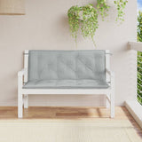 Vidaxx coussins de banc de jardin 2 pcs 120x50x7 cm tissu mélangé gris clair
