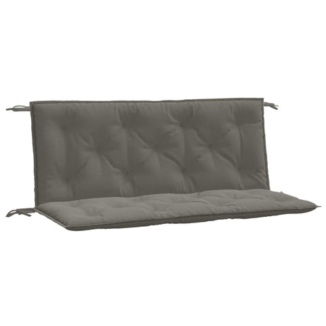 Vidaxx coussins de banc de jardin 2 pcs 120x50x7 cm tissu mélangé gris foncé