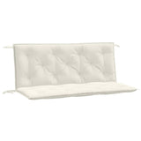 VIDAXL Garden Bench blazine 2 PCS 120x50x7 cm tkanina mešana smetana -barvna