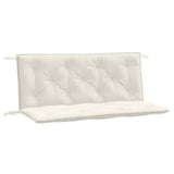 Vidaxx coussins de banc de jardin 2 pcs 120x50x7 cm tissu mélangé crème