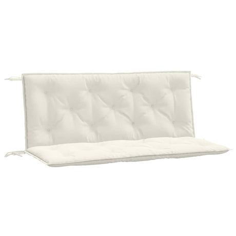 Vidaxx coussins de banc de jardin 2 pcs 120x50x7 cm tissu mélangé crème
