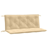 Vidaxx coussins de banc de jardin 2 pcs 120x50x7 cm tissu mélangé beige