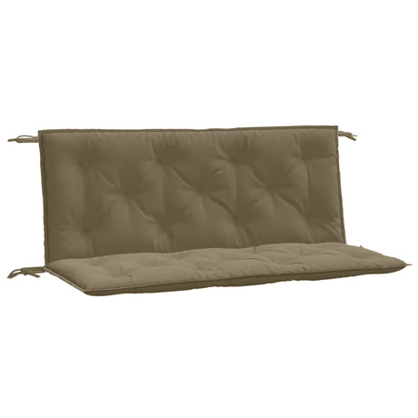 Vidaxx coussins de banc de jardin 2 pcs 120x50x7 cm tissu taupe chiné