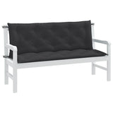 Vidaxl Garden Bench Puter 2 St 150x50x7 cm stoff Mixed Anthracite Color