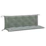 Vidaxx coussins de banc de jardin 2 pcs 150x50x7 cm tissu mélangé gris clair