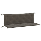 Vidaxx coussins de banc de jardin 2 pcs 150x50x7 cm tissu mélangé gris foncé