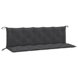 Vidaxl Garden Bench Puder 2 PCS 180x50x7 cm stof Blandet antracitfarve