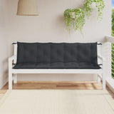 Vidaxx coussins de banc de jardin 2 pcs 180x50x7 cm tissu mélangé anthracite
