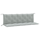 Vidaxx coussins de banc de jardin 2 pcs 180x50x7 cm tissu mélangé gris clair