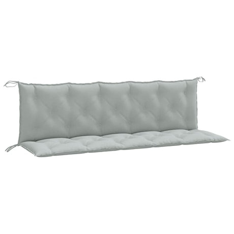 Vidaxx coussins de banc de jardin 2 pcs 180x50x7 cm tissu mélangé gris clair