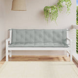 Vidaxx coussins de banc de jardin 2 pcs 180x50x7 cm tissu mélangé gris clair