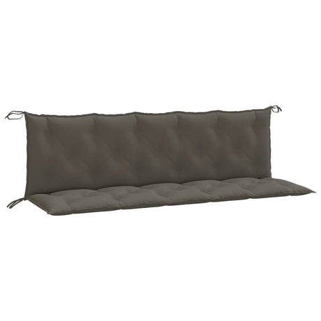 Vidaxx coussins de banc de jardin 2 pcs 180x50x7 cm tissu mélangé gris foncé