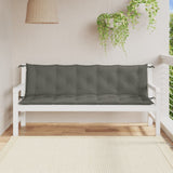 Vidaxx coussins de banc de jardin 2 pcs 180x50x7 cm tissu mélangé gris foncé