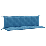 Vidaxx coussins de banc de jardin 2 pcs 180x50x7 cm tissu mélangé bleu