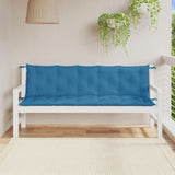 Vidaxx coussins de banc de jardin 2 pcs 180x50x7 cm tissu mélangé bleu