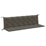 Vidaxx coussins de banc de jardin 2 pcs 200x50x7 cm tissu mélangé gris foncé