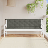 Vidaxx coussins de banc de jardin 2 pcs 200x50x7 cm tissu mélangé gris foncé