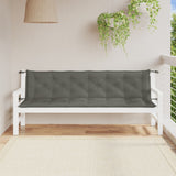 Vidaxl Garden Bench Cushions 2 ST 200x50x7 CM Fabric de tela mixta gris oscuro