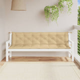 Vidaxl Garden Bench Poduszki 2 St 200x50x7 cm Mieszane beż