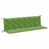 Vidaxx coussins de banc de jardin 2 pcs 200x50x7 cm tissu vert mélangé