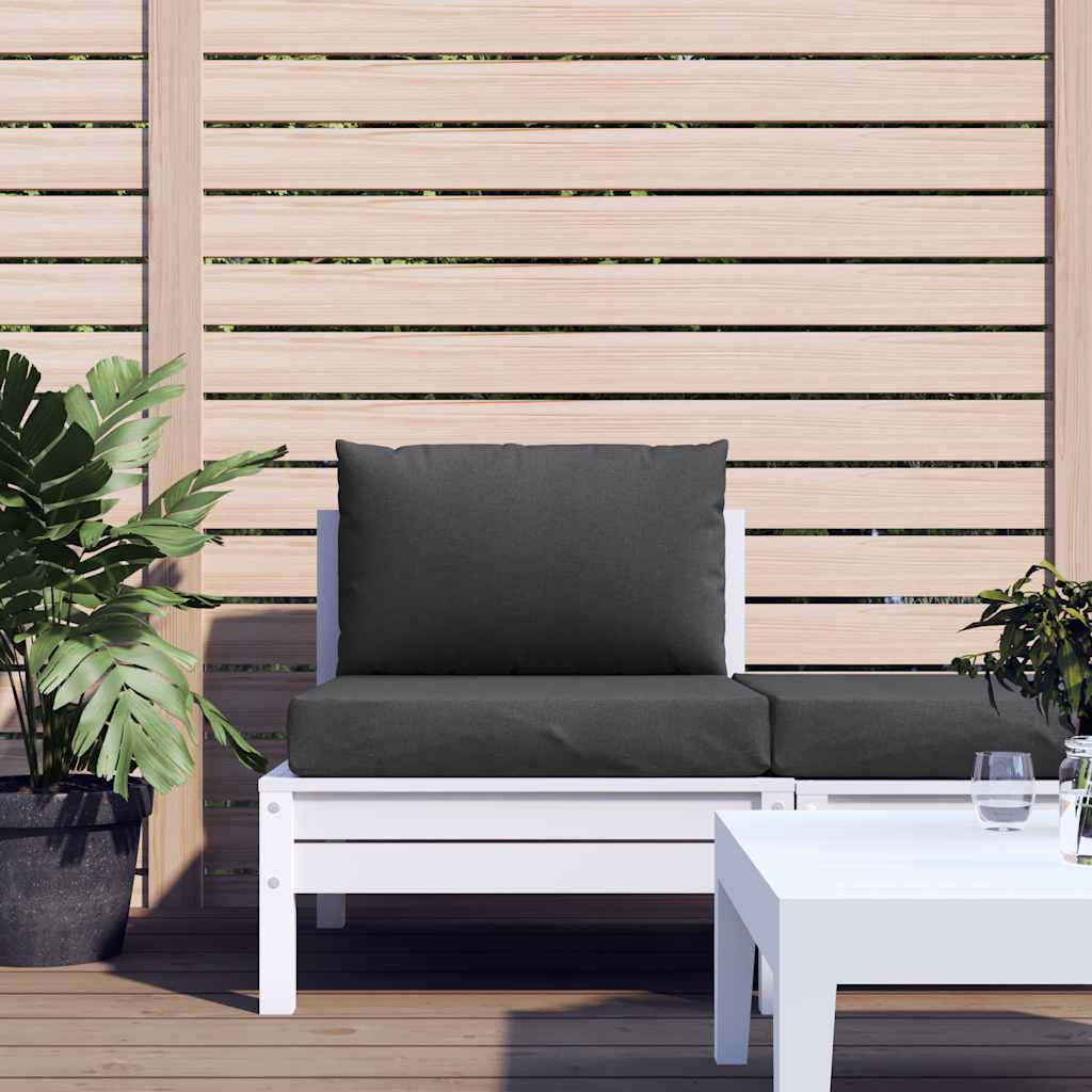 Vidaxl coussins de palette 2 pcs tissu, anthracite mélangé