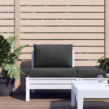 Vidaxl coussins de palette 2 pcs tissu, anthracite mélangé