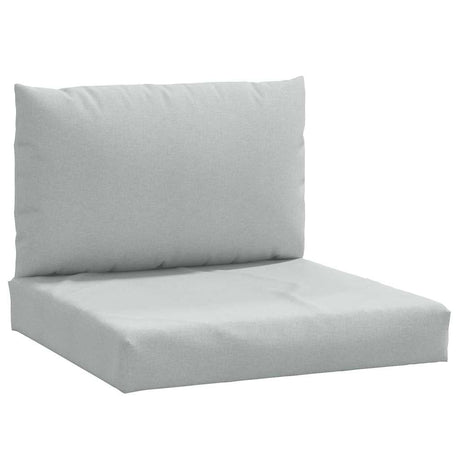 VidaXL coussins de palette 2 pcs tissu mélangé gris clair
