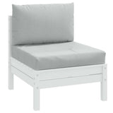 VidaXL coussins de palette 2 pcs tissu mélangé gris clair