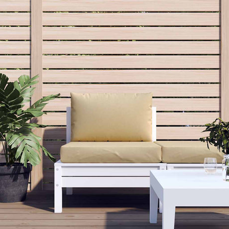 VidaXL coussins de palette 2 pcs tissu mélangé beige