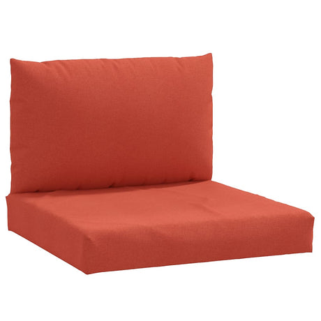 VidaXL coussins de palette 2 pcs tissu mélangé rouge