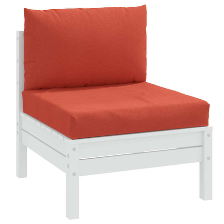 VidaXL coussins de palette 2 pcs tissu mélangé rouge