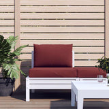 VidaXL coussins de palette 2 pcs tissu mélangé vin rouge