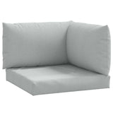 Vidaxxl coussins de palette 3 pcs tissu mélangé gris clair