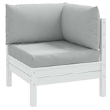 Vidaxxl coussins de palette 3 pcs tissu mélangé gris clair
