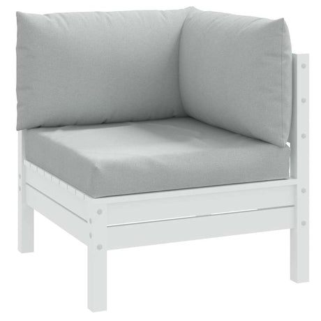 Vidaxxl coussins de palette 3 pcs tissu mélangé gris clair