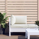VidaXL coussins de palette 3 pcs tissu, crème mélangée