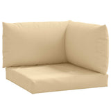 VidaXL coussins de palette 3 pcs tissu mélangé beige