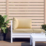 VidaXL coussins de palette 3 pcs tissu mélangé beige