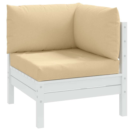 VidaXL coussins de palette 3 pcs tissu mélangé beige