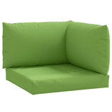 VidaXL coussins de palette 3 pcs tissu mélangé vert