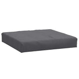 Vidaxxl coussin palette 60x60x9,5 cm tissu mélangé anthracite