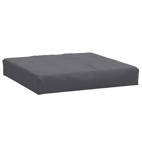 Vidaxxl coussin palette 60x60x9,5 cm tissu mélangé anthracite
