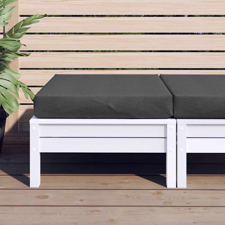 Vidaxxl coussin palette 60x60x9,5 cm tissu mélangé anthracite