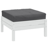 Vidaxxl coussin palette 60x60x9,5 cm tissu mélangé anthracite