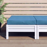 VidaXL coussin de palette 60x60x9,5 cm tissu mélangé bleu